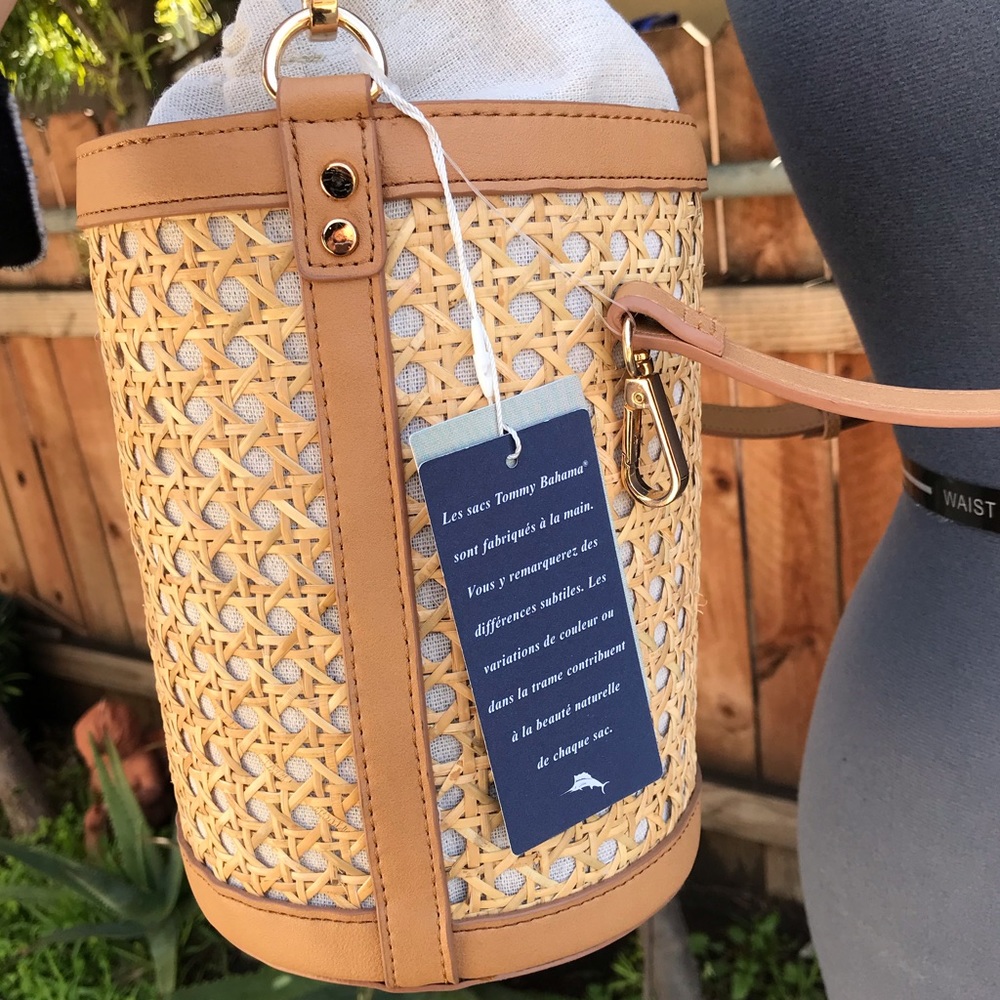 Tommy Bahama straw bucket bag - Picture 8 of 11